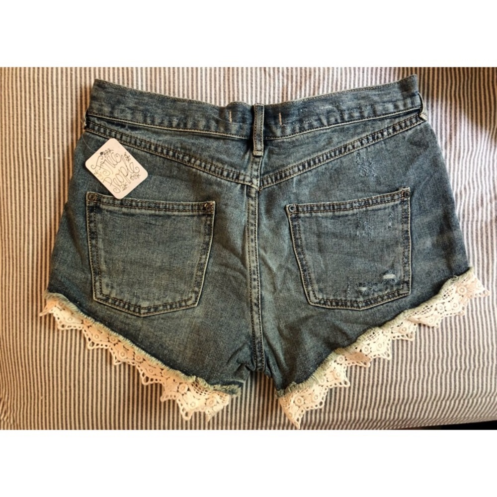 NWT Free People Lacey Denim Cutoff Shorts 25 - Picture 5 of 5